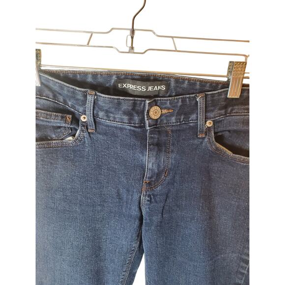 Express Jeans Barely Boot Stella Low Rise Jeans, 10 SHORT - Picture 2 of 6